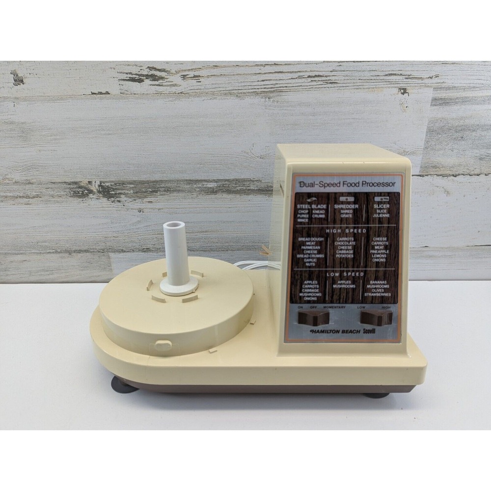 Hamilton Beach Scovill Dual Speed Food Processor-WORKING motor base Model 702-4